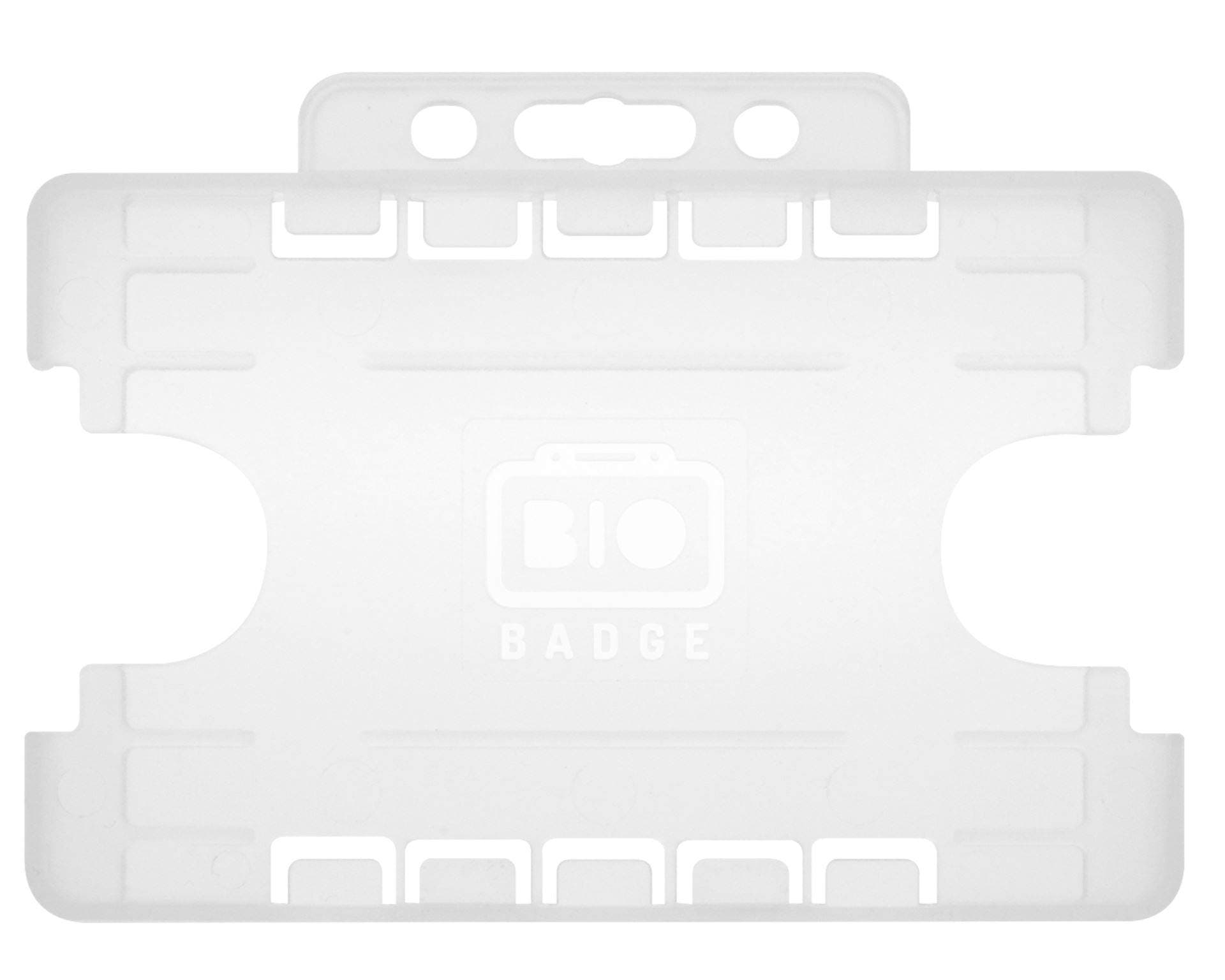 ID Card It 2 x Double sided Identity ID Card Pass Badge Holder CLEAR for Lanyards and Retractable Reels