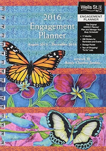 Butterflies 2016 Calendar Planner: 17-months