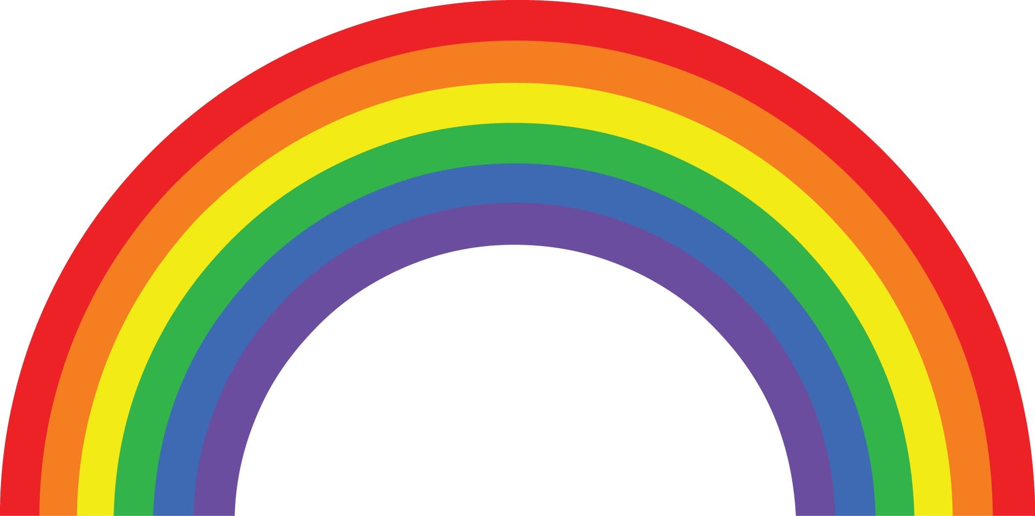 Funky Gifts Rainbow Large Window Cling Sticker