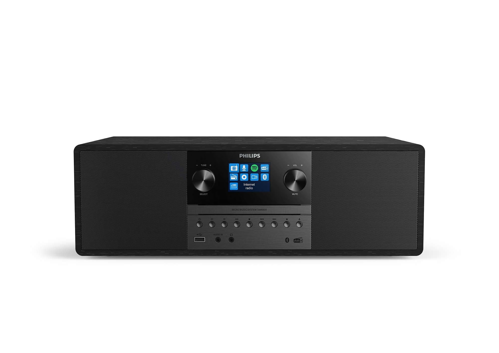 Audio M6805/10 Micro Music System with Bluetooth (Hifi System, Internet Radio DAB+/FM, USB, Spotify Connect, CD, MP3-CD, 50 W, All-In-One Micro System, Digital Sound Control) – 2020/2021 Model