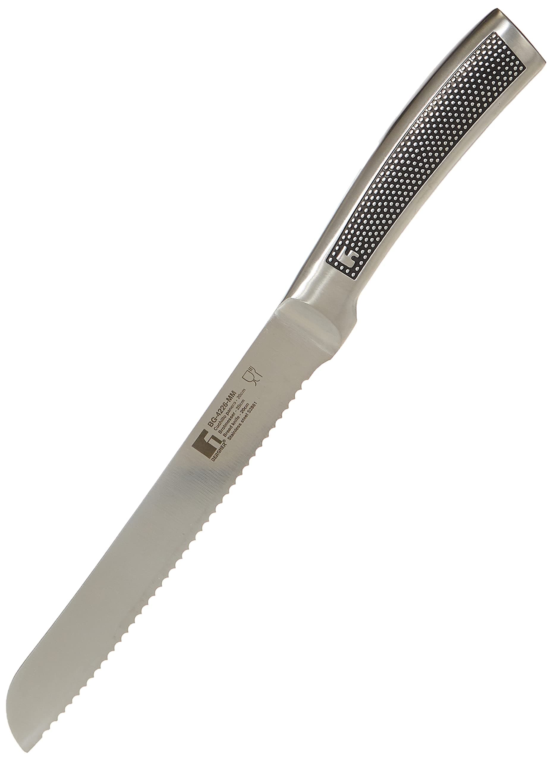 harley bread knife, silver, 20 x 30 x 30 cm, bg4226mm