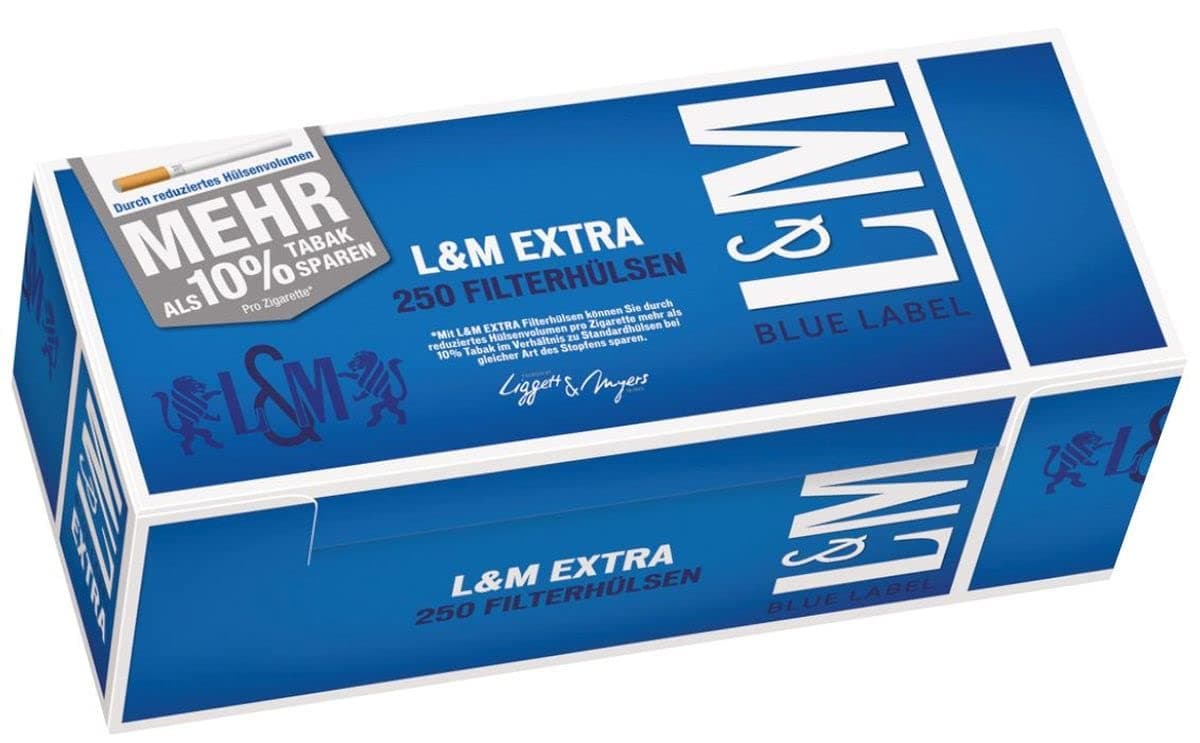 Cigarette Tubes L&M Blue Label Extra 1,000 Pieces