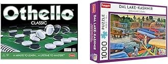 Funskool Games - Othello + Play & Learn-Dal Lake Kashmir,Educational Puzzle,7+Years