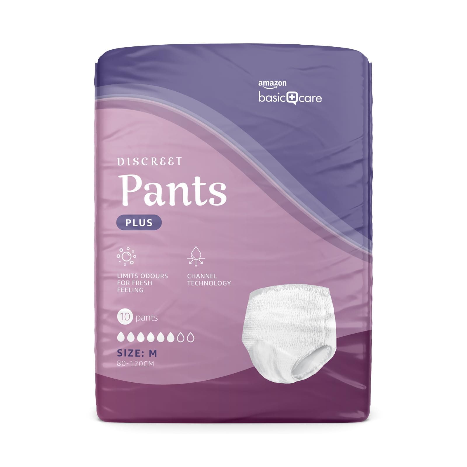 Lady Pants Plus Medium - 40 Count (4 Packs of 10), White