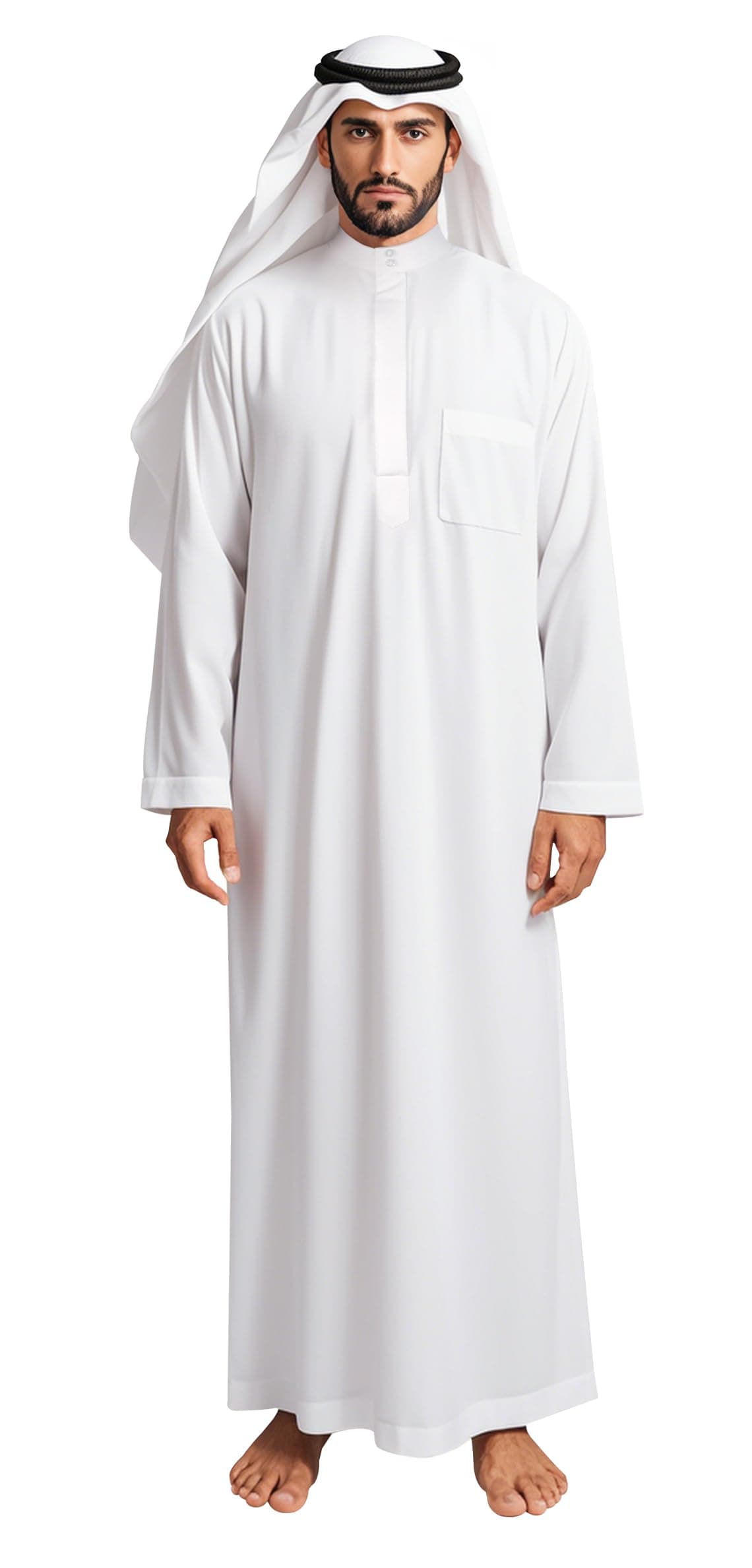 Men's Muslim Clothes Basic,casual,long Sleeve