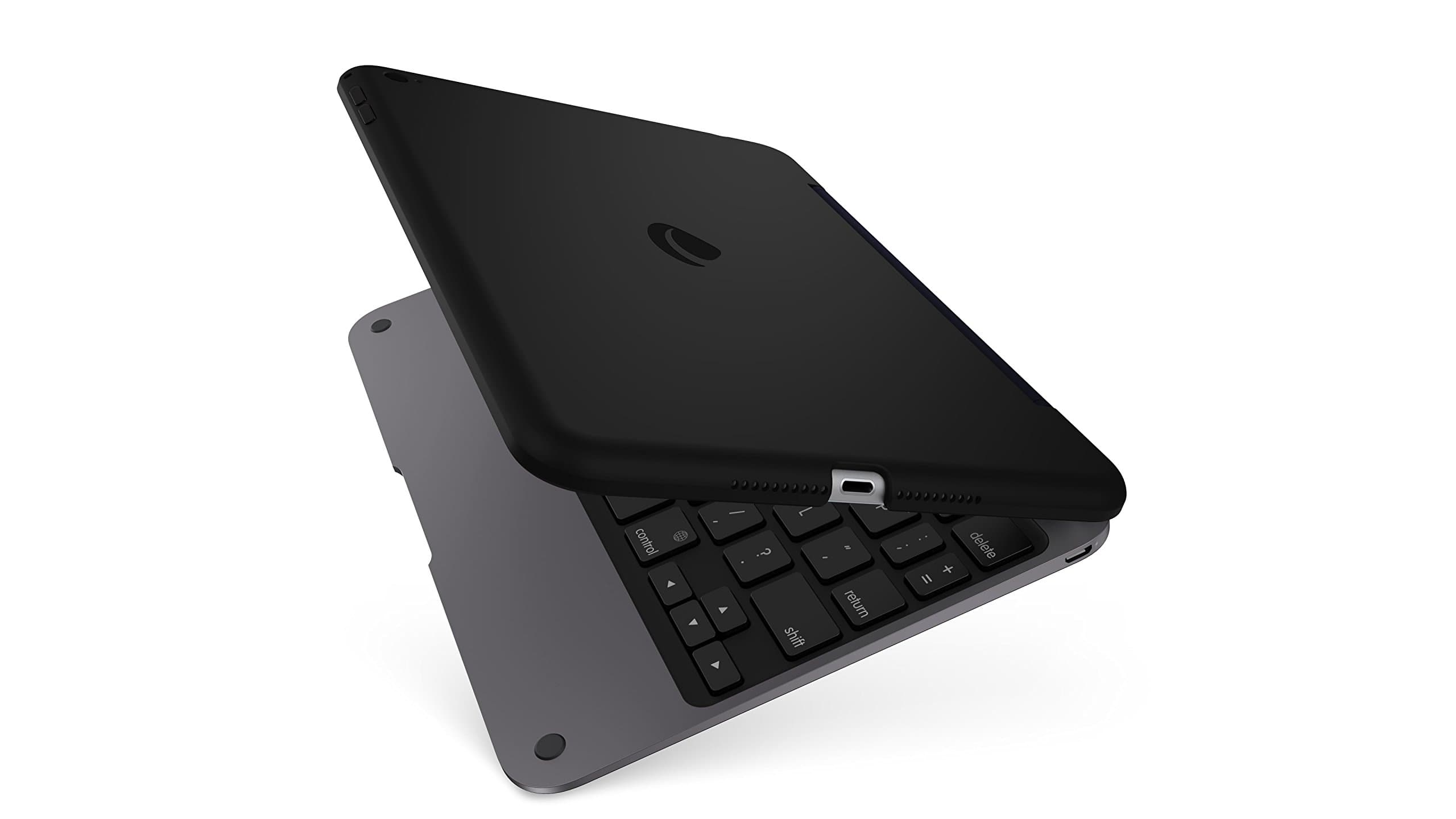 ClamCase Pro for iPad Mini 4, Incipio ClamCase Pro Bluetooth Keyboard [100 Hour Playtime] for iPad Mini 4 - Black/Smoke