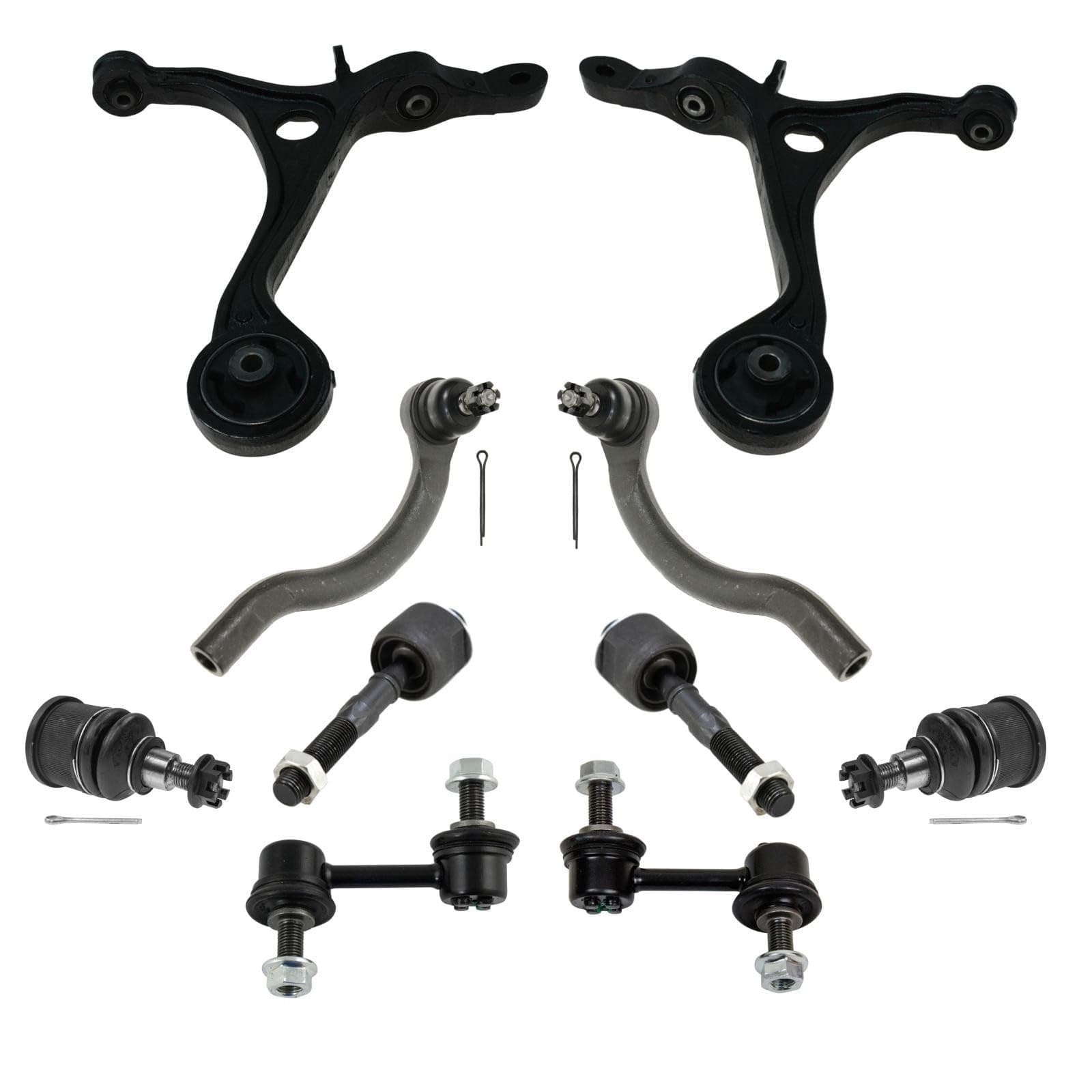 TRQ Front Steering & Suspension Kit Compatible with 2003-2007 Honda Accord