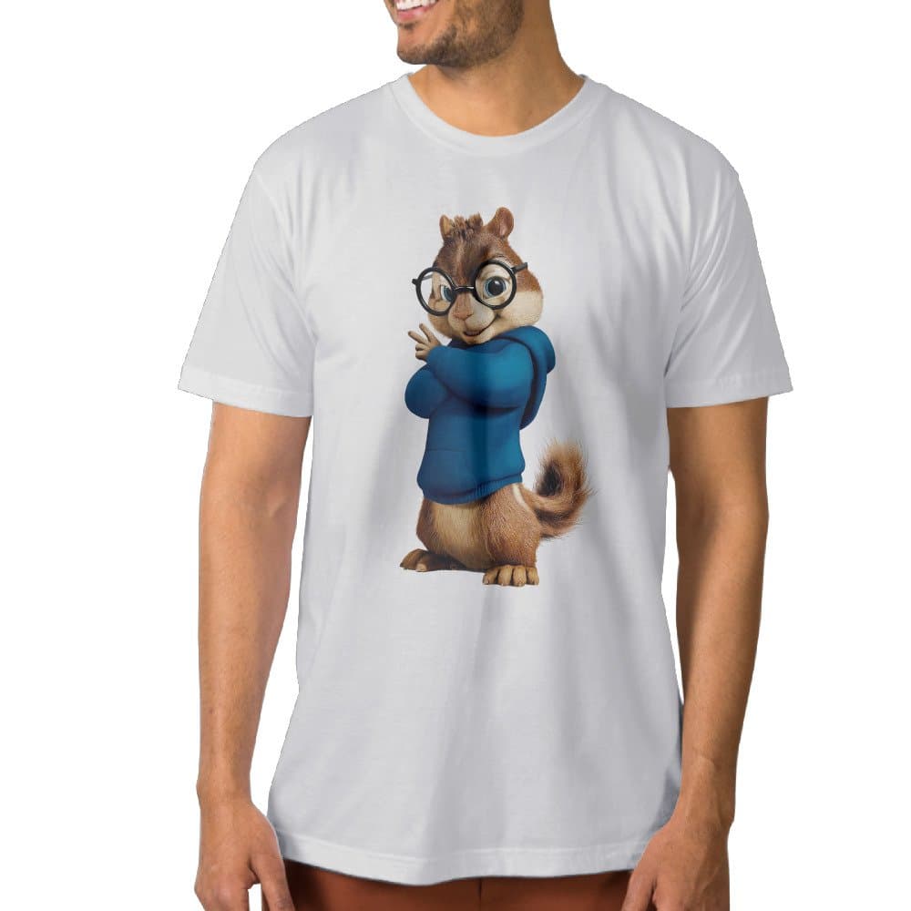 Men's Squirrels Can Sing T Shirt White