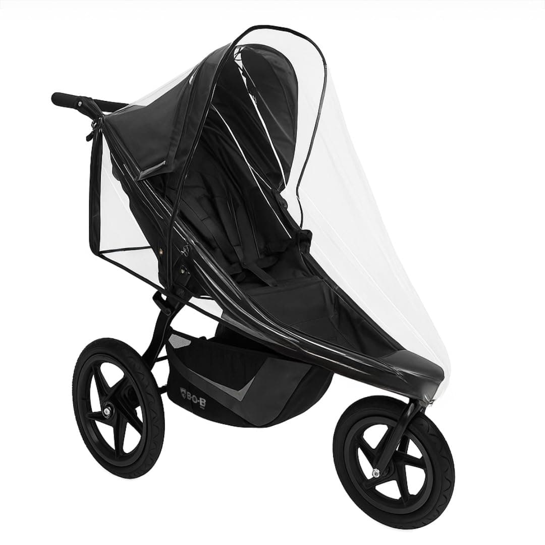 Rain Cover for BOB Gear Single Jogging Strollers - Weather Shield, Made in USA, (Stroller NOT Included)