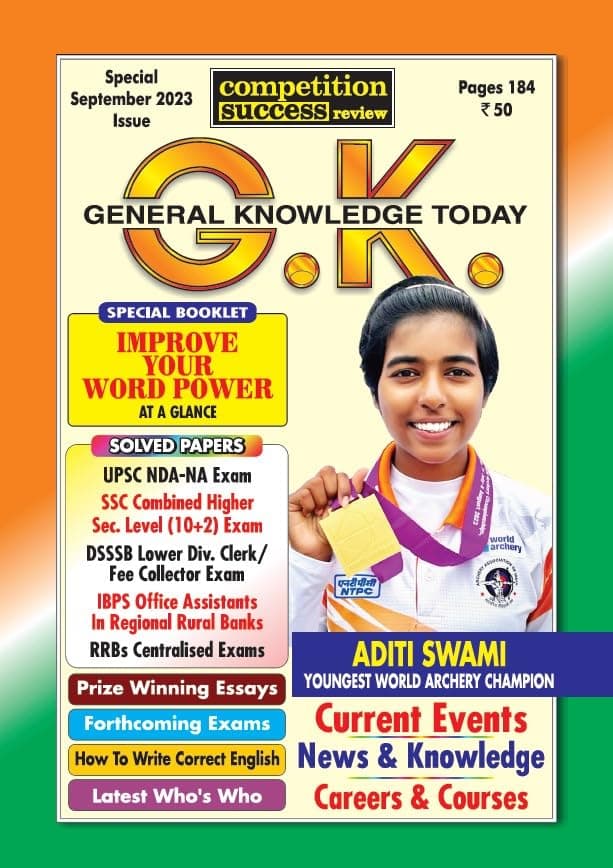 General Knowledge Today September 2023 - GK Today Special Booklet Improve Your Word Power At a Glance
