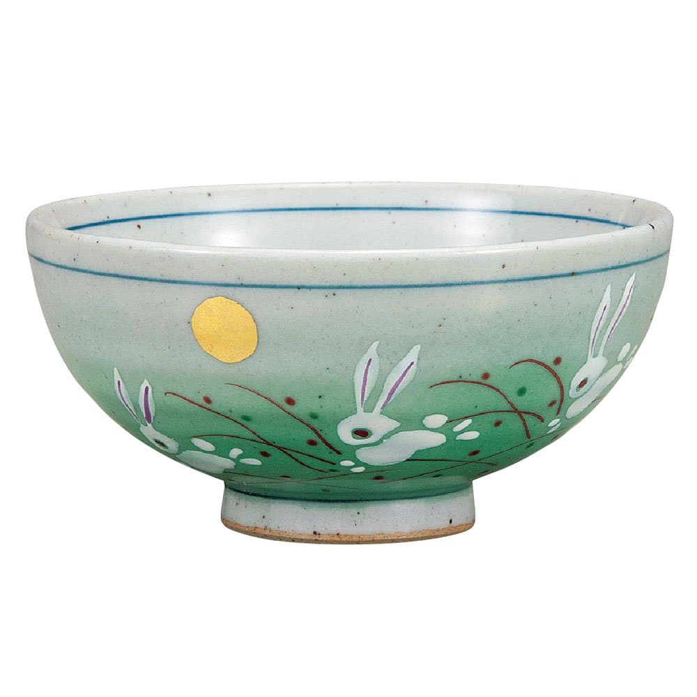Japanese Rice Bowl Rabbit KUTANI YAKI(ware)