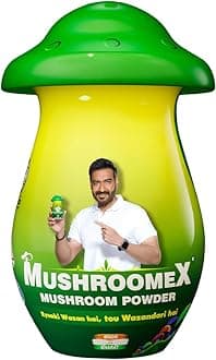 100 Gram Mushroom Powder Ayurvedic Weight Gainer for Men Women and Adults with Natural Ingredients to Improve Stamina, Appetite and Overall Wellness (Pack of 1)
