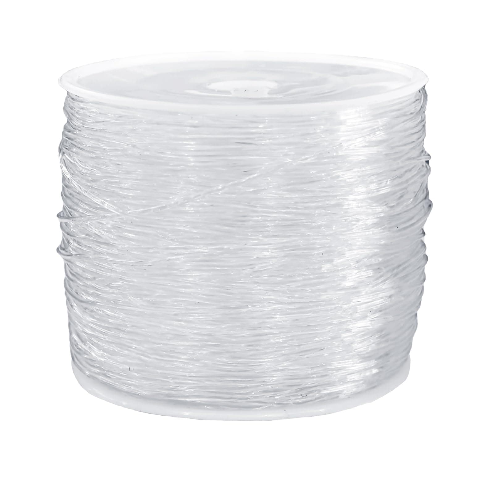 AcofectElastic String Clear Stretchy 1mm x 330 Feet White Cord for Bracelets Necklaces Beading Jewelry Making and Crafts