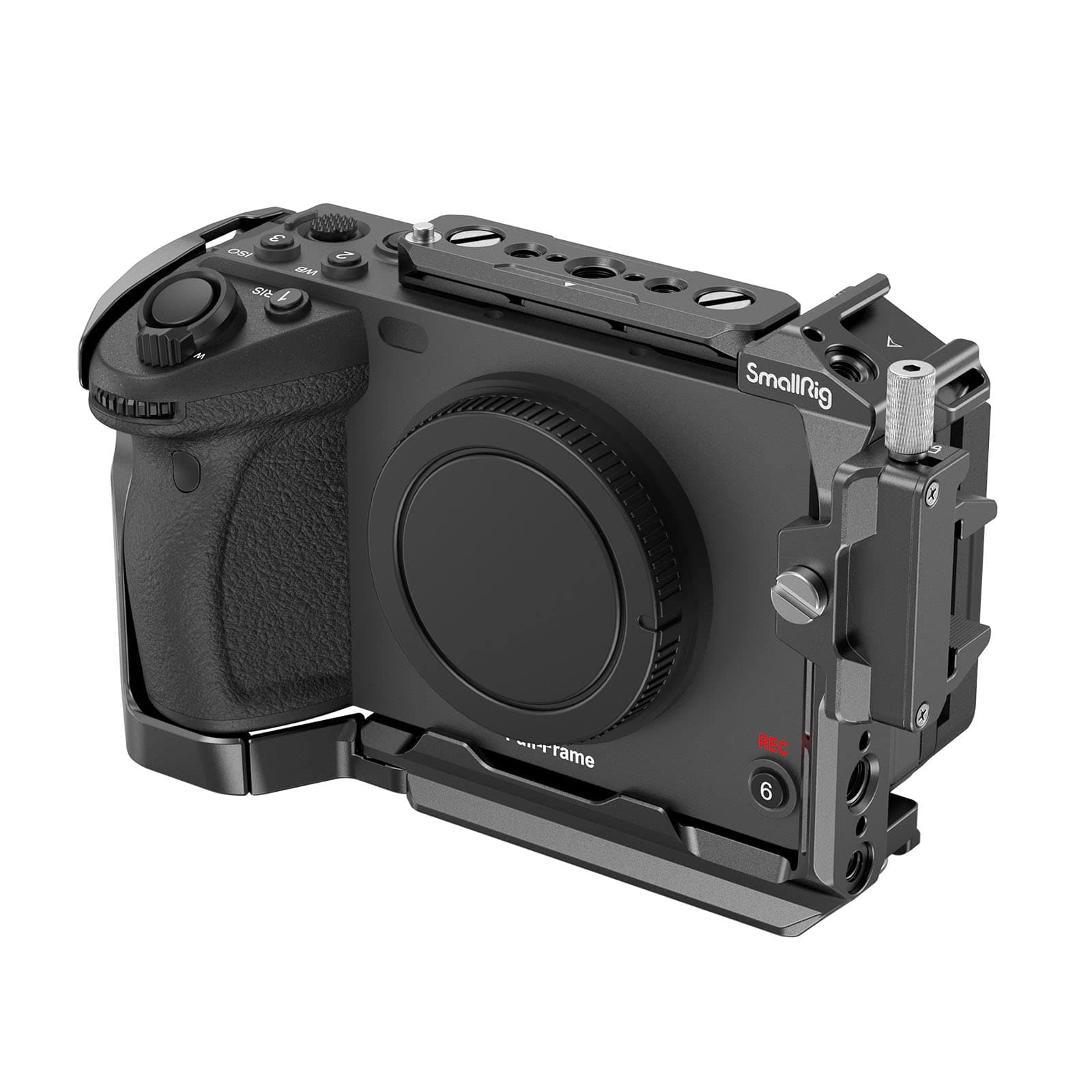 SmallRig Cage for Sony FX30 FX3 with Cable Clamp for HDMI, Classic Bright Black Surface, Included Cold Shoe and NATO Rail, Modular Design Compatible with Original XLR Handle