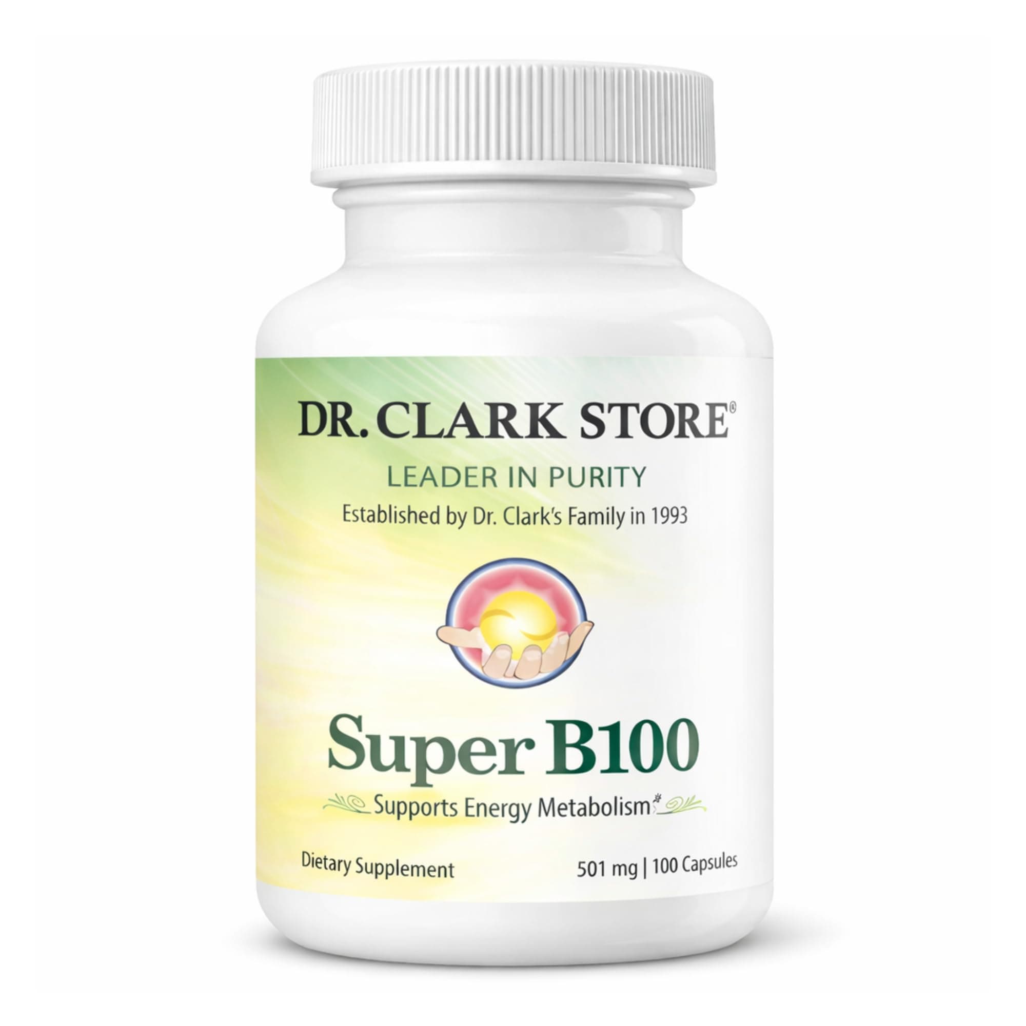 Vitamin B Complex (Super B100), 100 Gelatin Capsules, 100 Day Supply, Methylcobalamin B12 for Daily Vitality, Nervous System & Antioxidant Support, No Synthetic Fillers, Easy to Digest