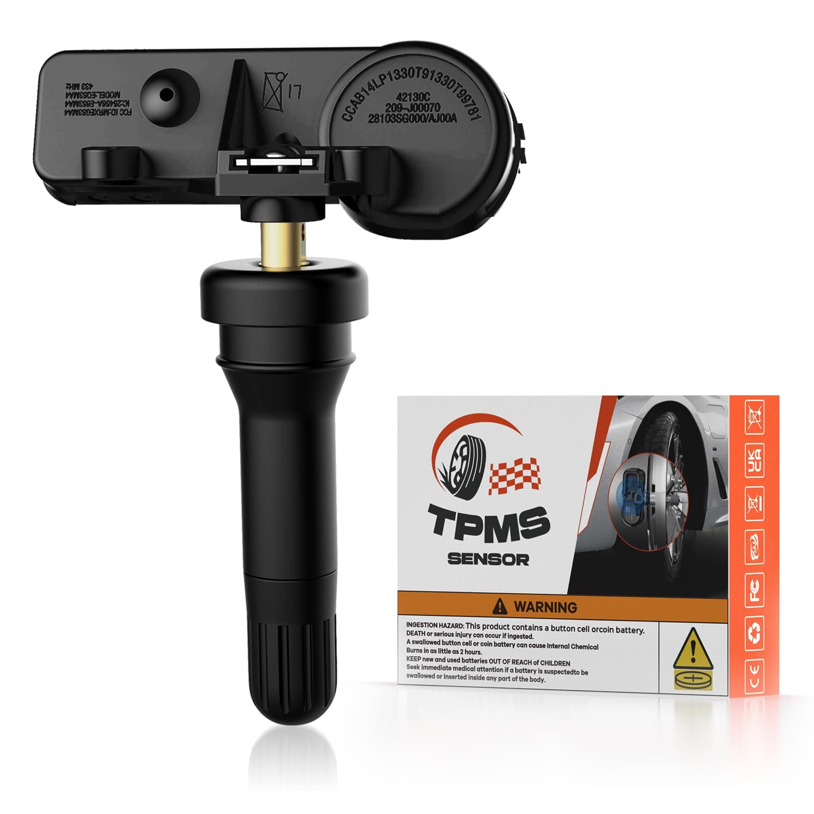 TPMS Sensors, 315MHZ Pre-Programmed Tire Pressure Sensor for Ford F150 F250 F350 F450 F550 2009-2016, Escape 2009-2019, Fusion 2010-2016, Lincoln MKX MKC Replacement 9L3Z1A189A 1pcs