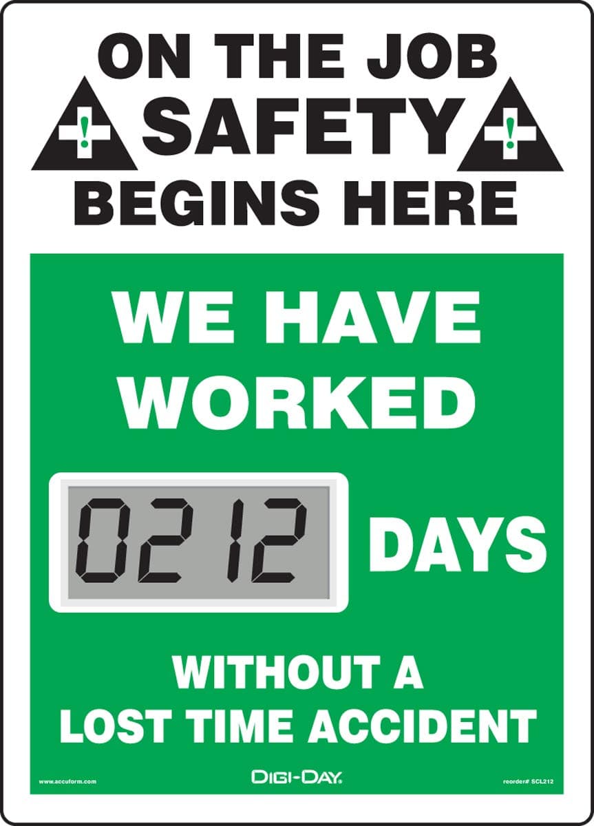 ACCUFORM Mini DIGI-Day Electronic SCOREBOARDS: (SCL212)