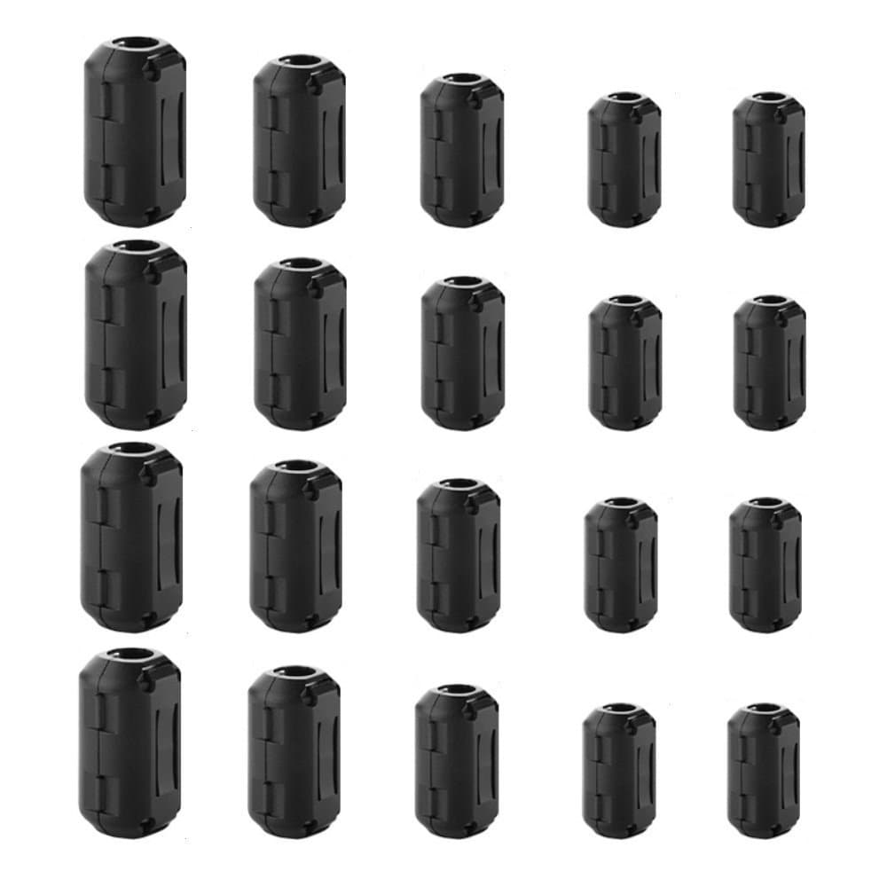 Cedmon 20Pcs Clip-on Ferrite Ring Core
