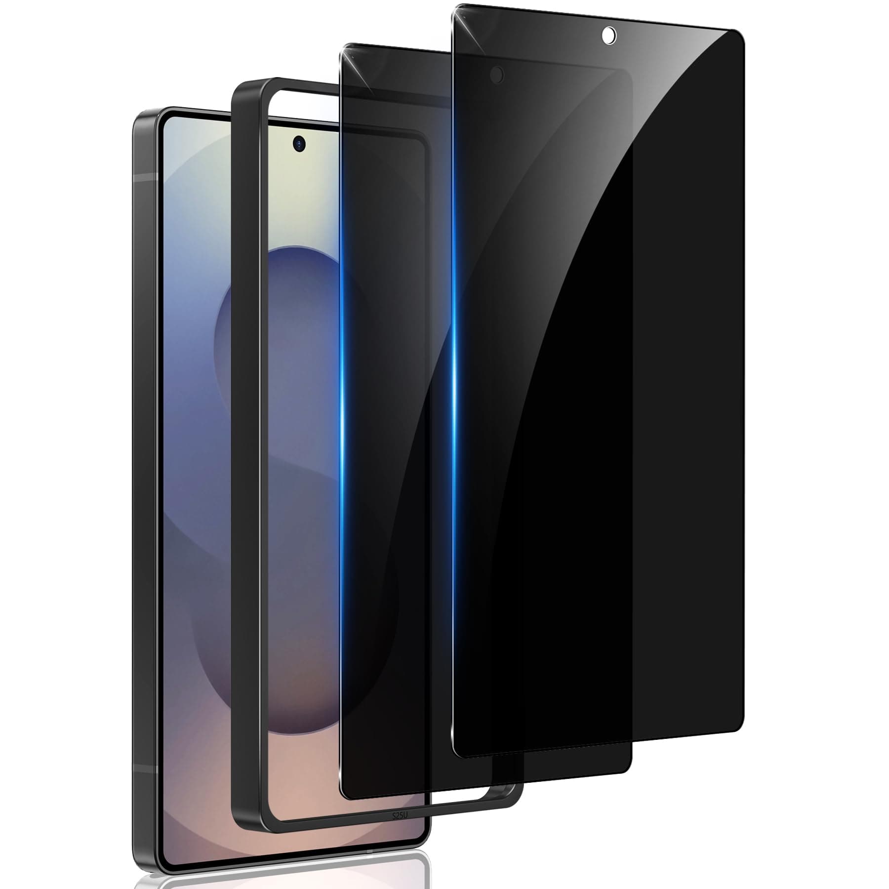 2 Pack for Samsung Galaxy S25 Ultra Privacy Screen Protector Tempered Glass, 25° Anti Spy S25 Ultra Screen Protector, Full Coverage, Case Friendly, Easy Installation