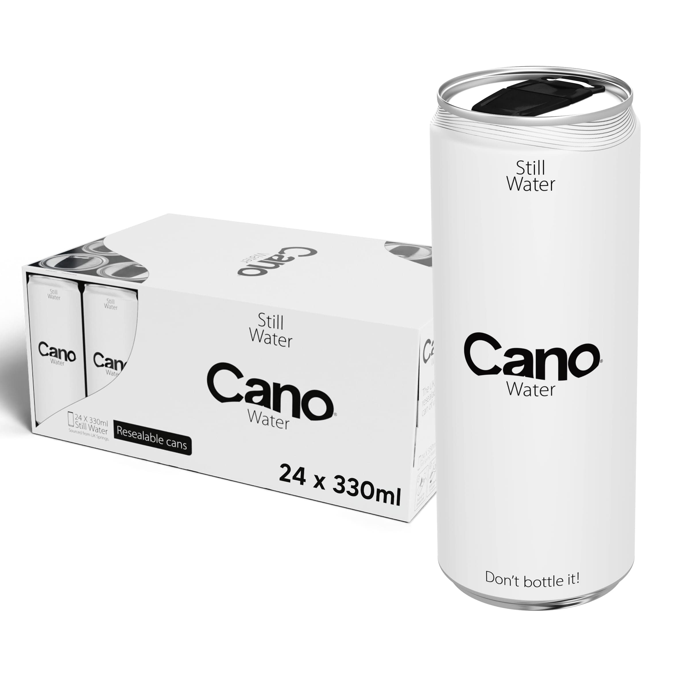 Still Spring Water Multipack Cans (24 x 330ml), Resealable Lids