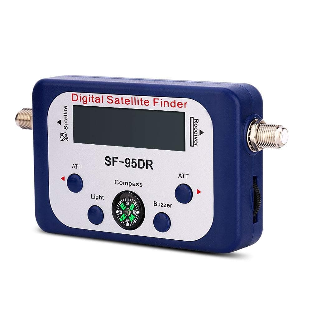 Digital Satellite Finder, LCD screen Satellite detection Satellite measuring device strength Dish Sat with built in alarm buzzer