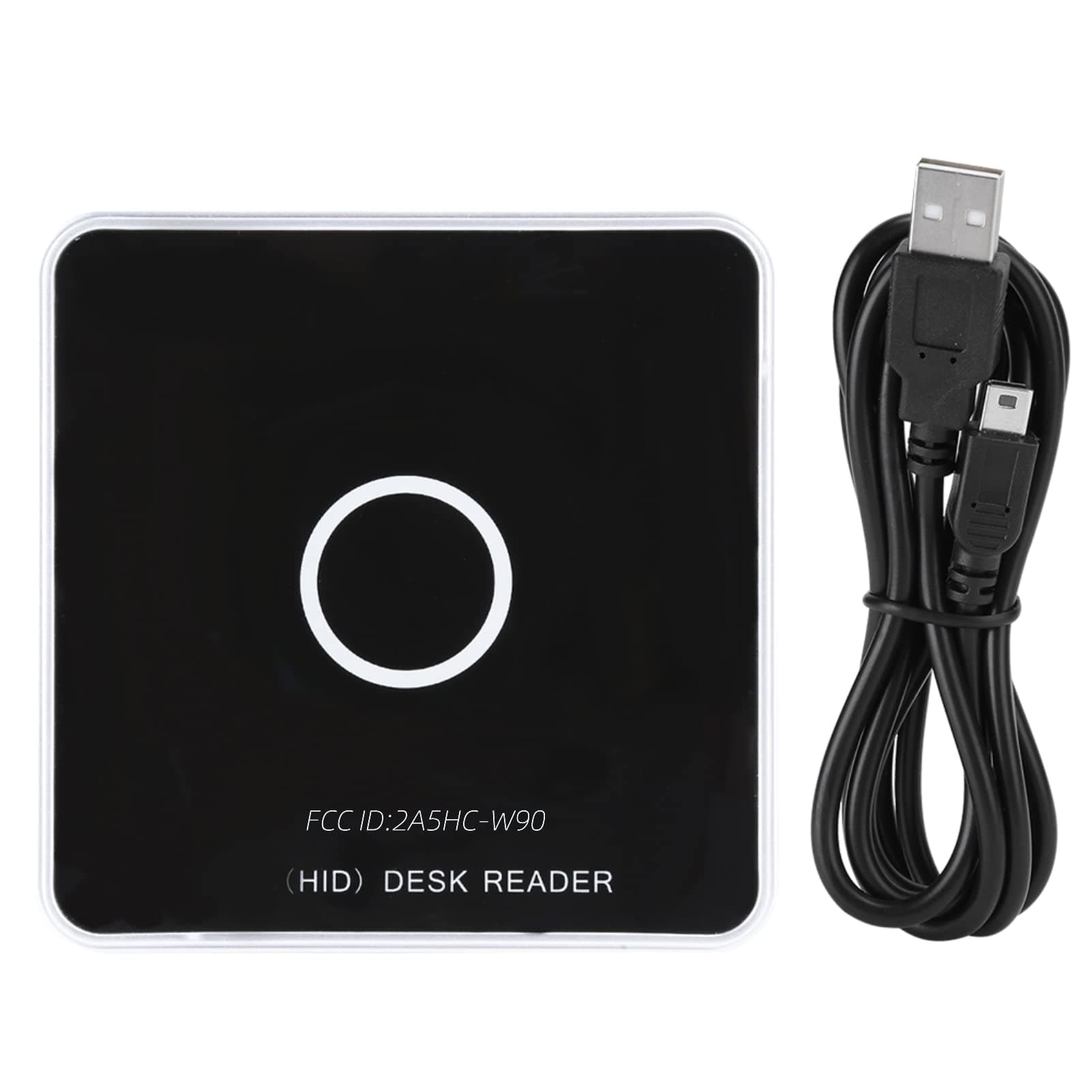 Thincol RFID Card Reader, UHF USB Desktop Reader Writer 902~928MHz Frequency, 50cm Contactless Proximity Sensor Built-in Buzzer, Compatible with ISO18000-6C, ISO18000-6B