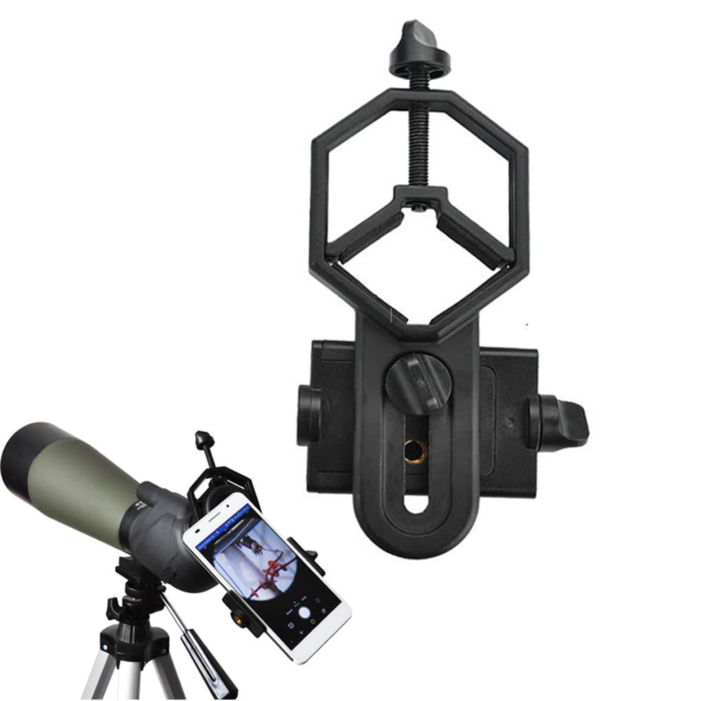 Universal Cell Phone Adapter Mount - Compatible with Spotting scope, Telescope, Binocular, Monocular and Microscope - For Smartphone width 28mm-47mm - Record the Nature of the World