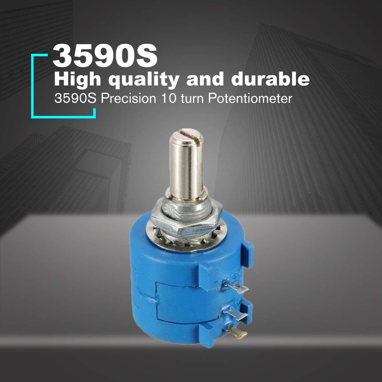 Fannty 3590S Precision Multiturn Potentiometer 10 Ring Adjustable Resistor Wirewound