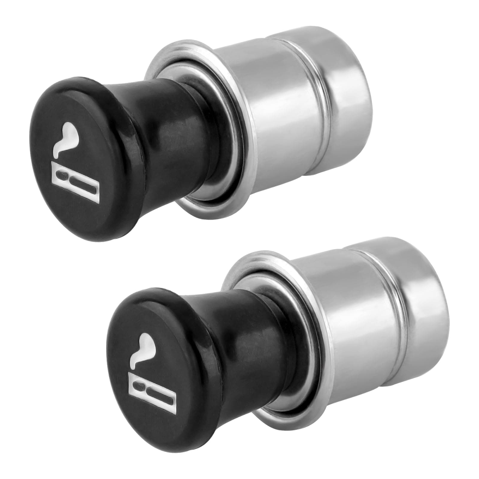 ZHSMS Car Cigarette Lighter, Pop-Out Metal Plastic Construction Cigarette Lighter,12V Auto Cigarette Lighter Plug Replacement Fits for Most Vehicles Socket(2 Pack)