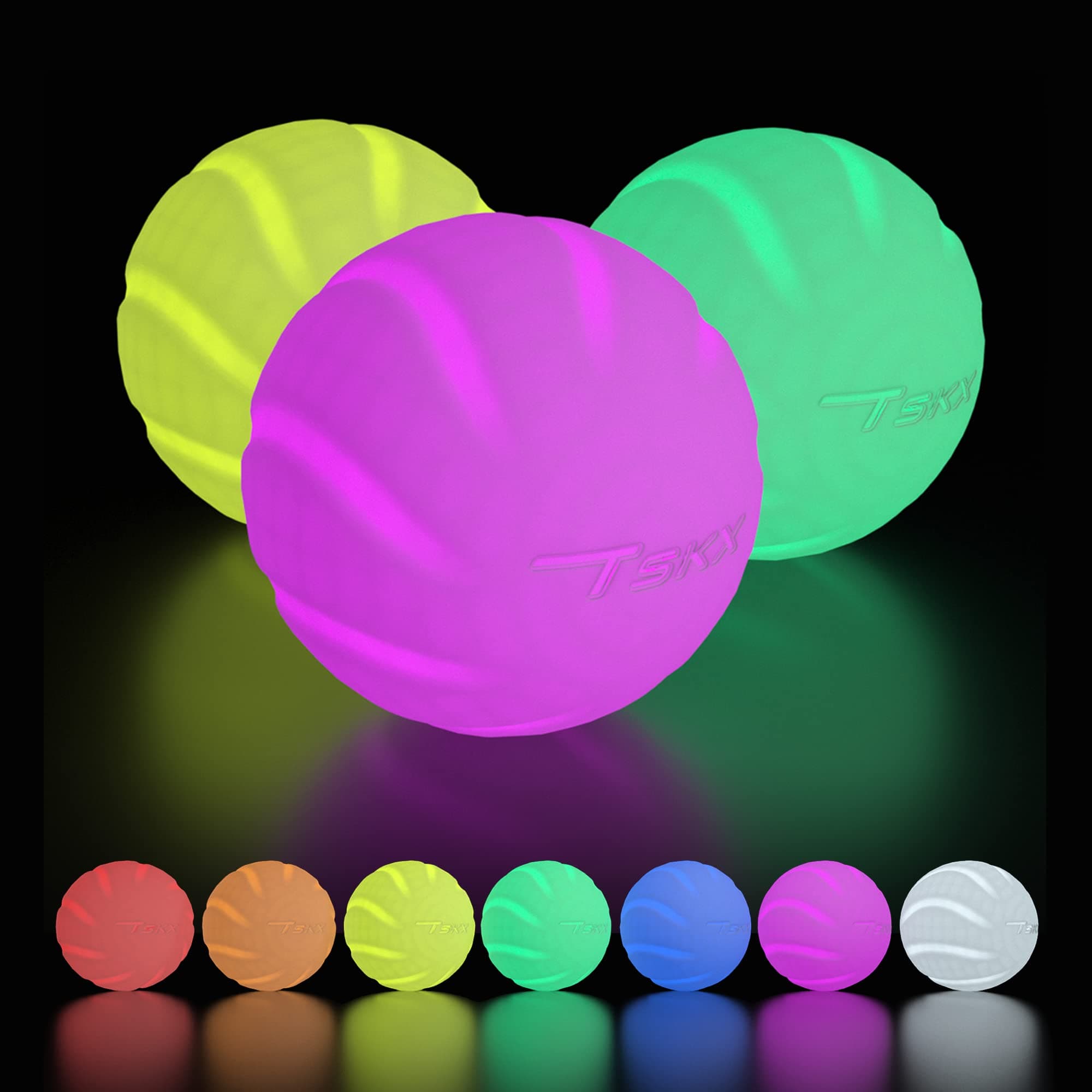 LED Juggling Balls Light up Juggling Balls Glow Balls Juggling in The Dark USB Rechargeable Juggling Balls for Biginners and Professionals 3 Packs 90g 3.2oz