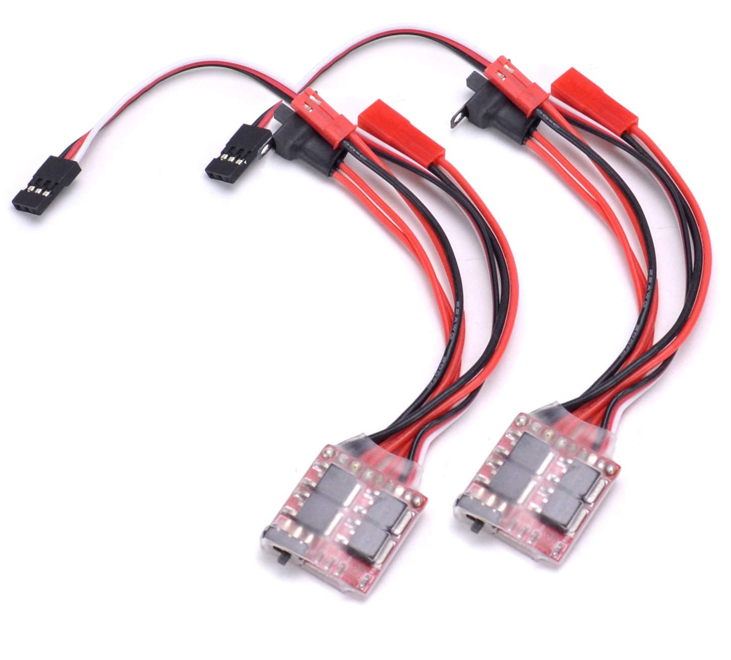 RC 20A Brush ESC Motor Speed Controller w/Brake for RC Car Boat Tank(2PCS)