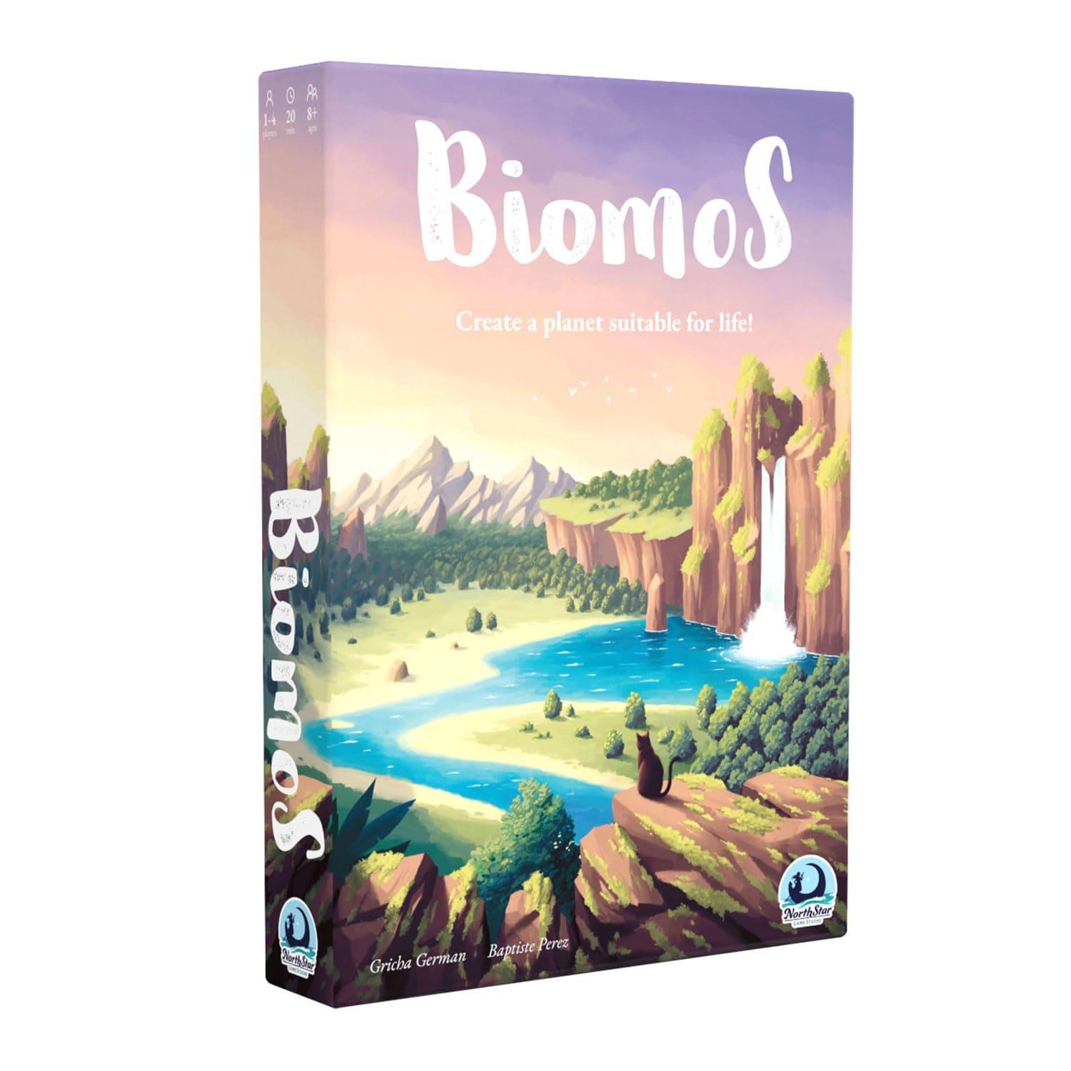 Northstar Game Studio Biomos Board Game | Easy to Learn Strategy Game for Adults, Kids, Families, Couples or Solo | Create Planets Filled with Life | 1-4 Players - 20 mins - Age 8+