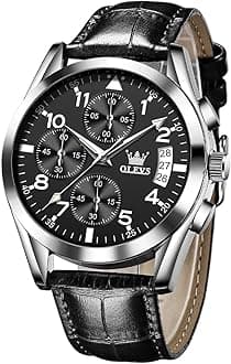 Watches for Men Brown Leather Gold Case Analog Quartz Fashion Business Dress Watch Day Date Luminous Waterproof Casual Male Wrist Watches