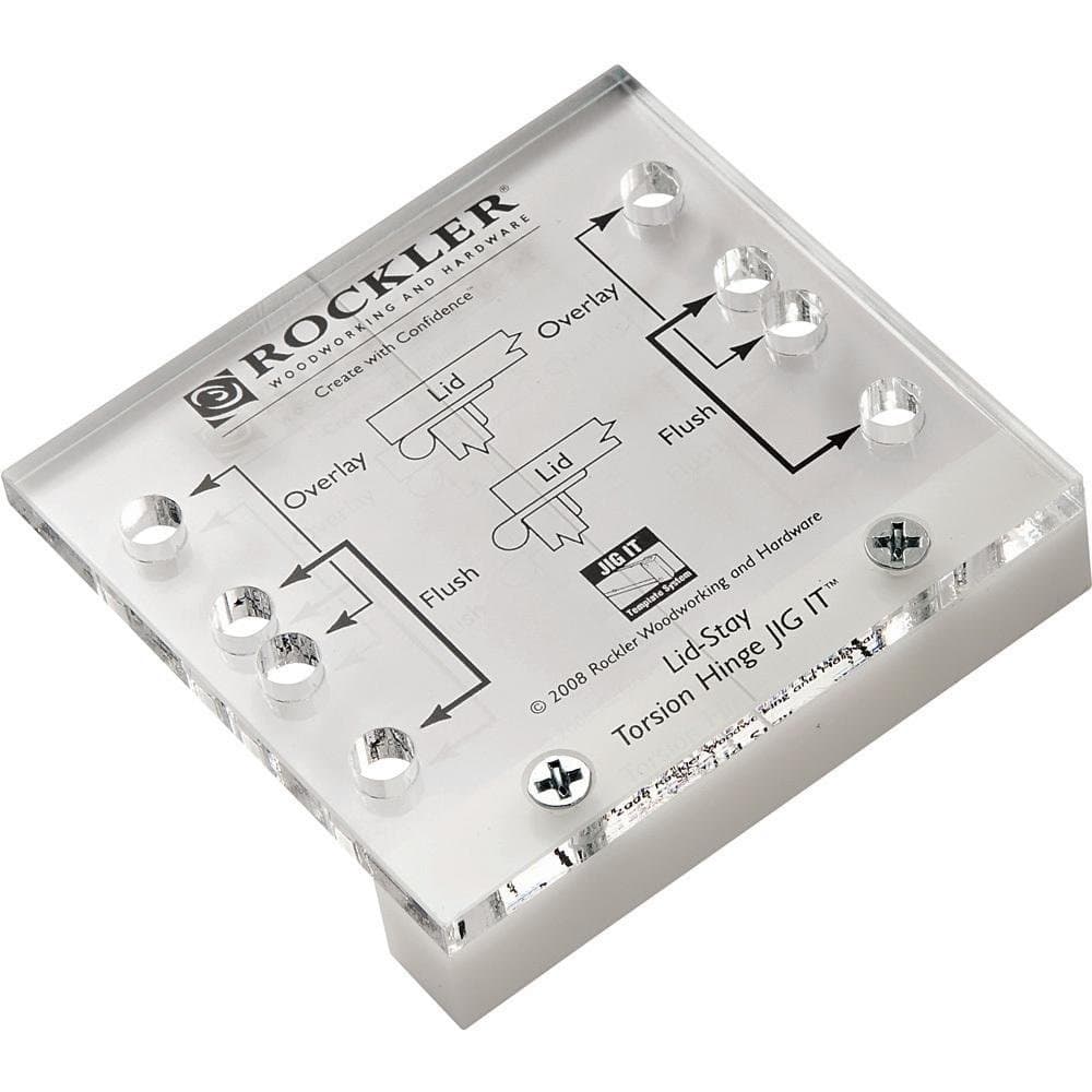 Lid-Stay Torsion Hinge JIG IT®, 1 per Pack