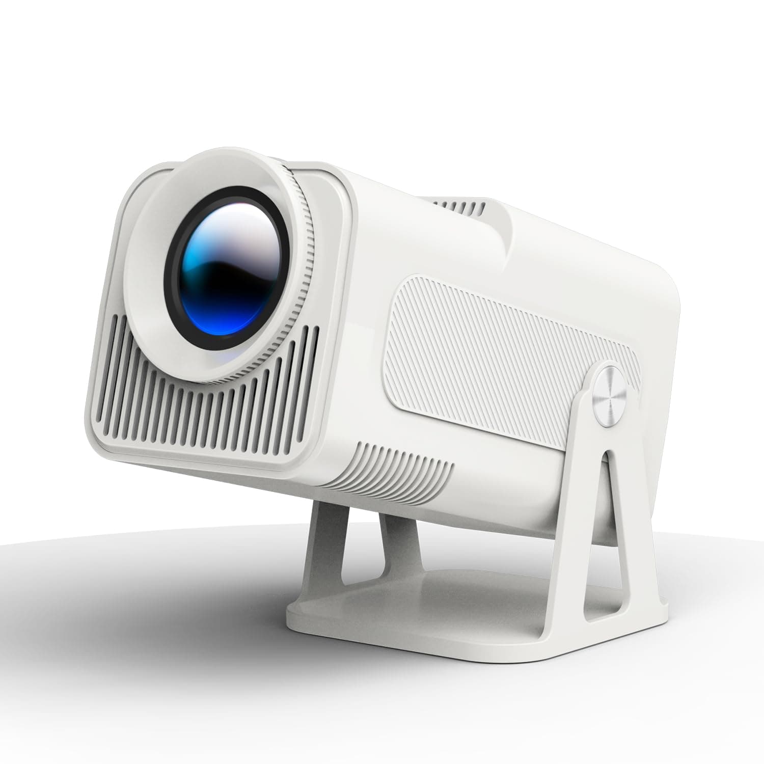 [Netflix-Licensed] Magcubic Mini Projector with Wifi and Bluetooth, Built-in Android 13, Portable Smart 1080P Projector with 4K Support, Auto Keystone, Voice Control, HY320 NTV (White)