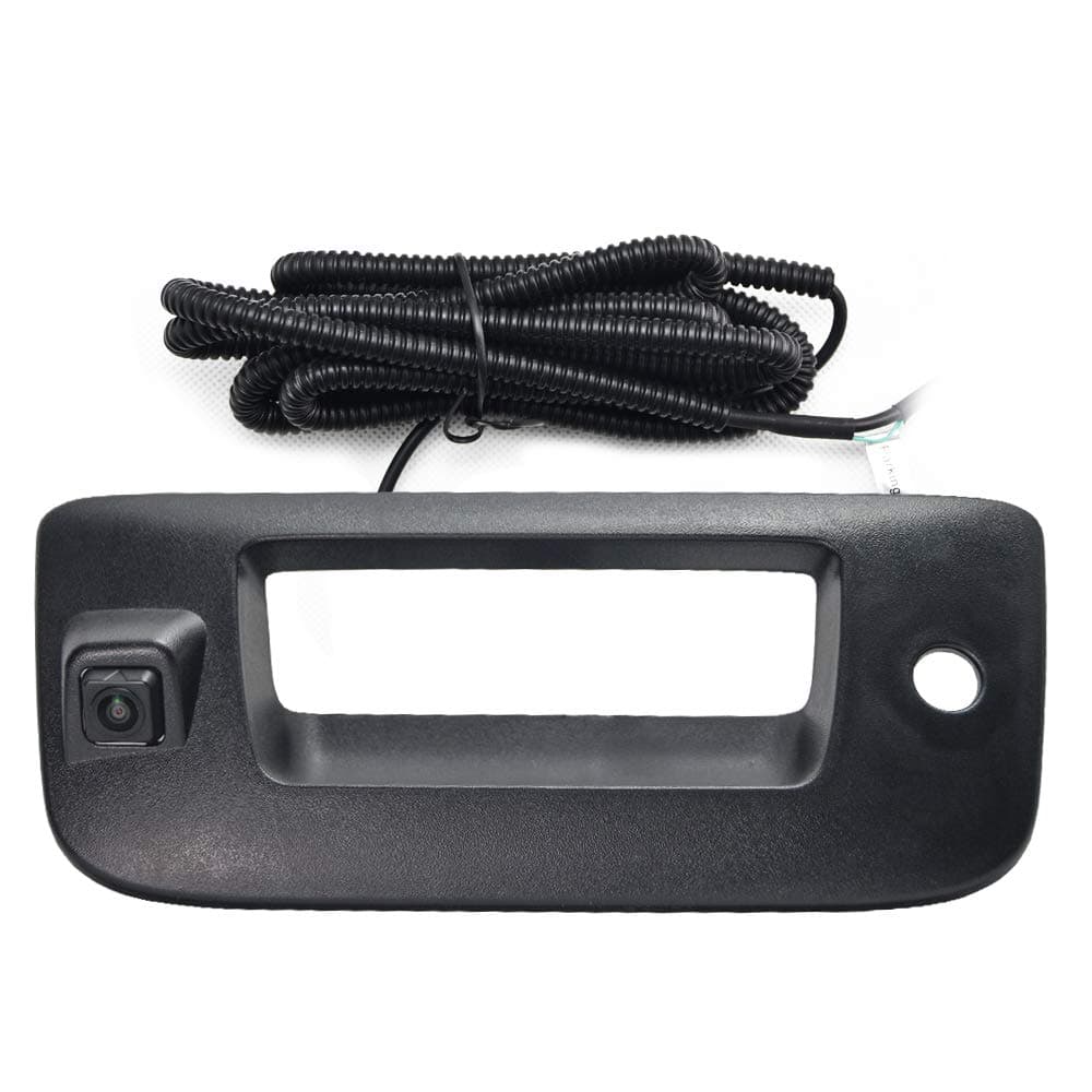 Rear View Camera Backup Tailgate Handle Camera for Chevy Silverado/GMC Sierra Years 2007-2013 (Black)