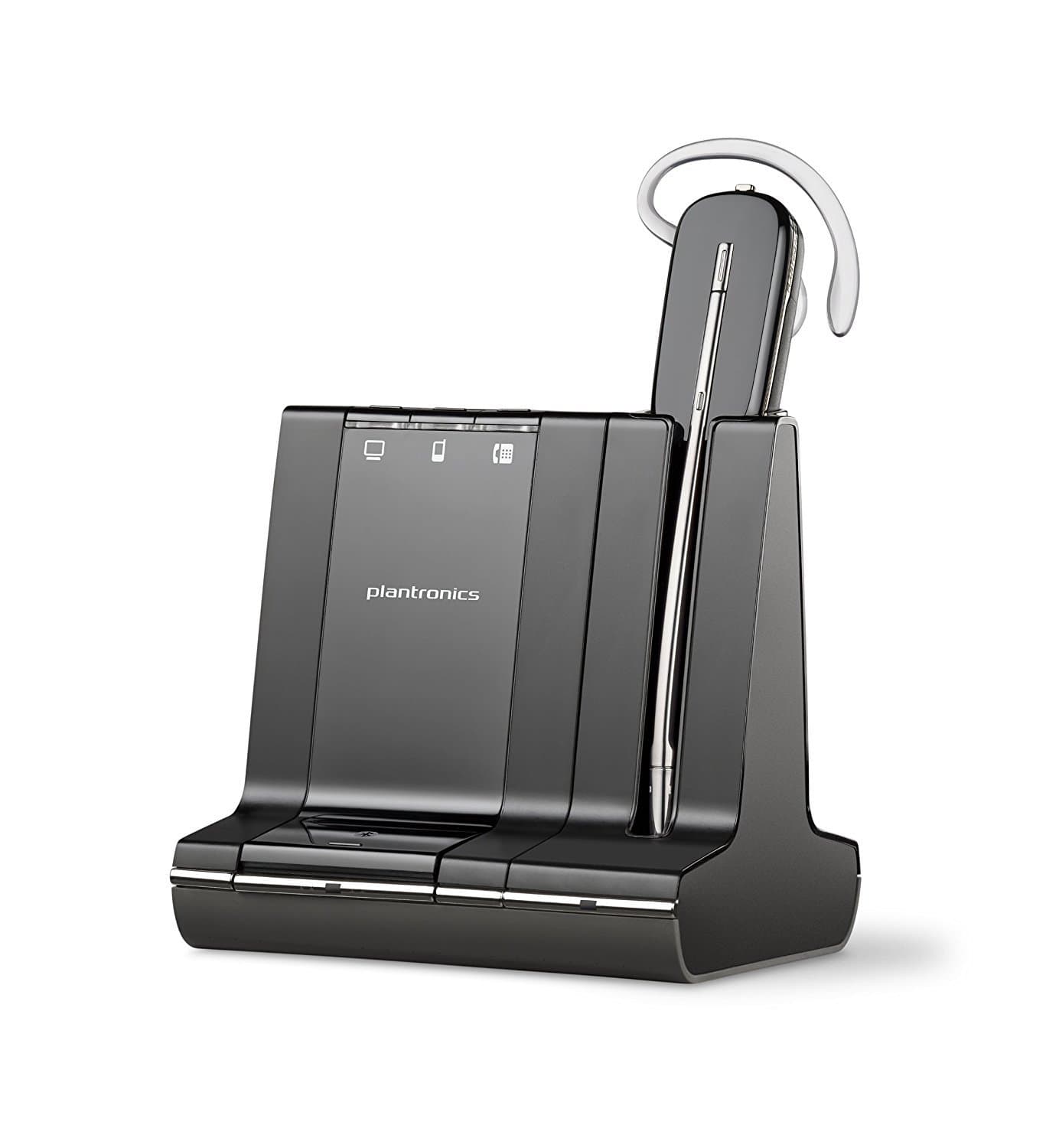 Plantronics W740 SAVI 3-In-1 Convertible Headset System, DECT 6.0 - Black