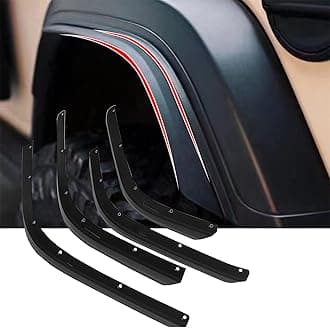 Front & Rear Fender Flares Extensions Set Compatible with Jeep Wrangler JL 2018-2022 Models(Fit High Clearance Fender Flares)