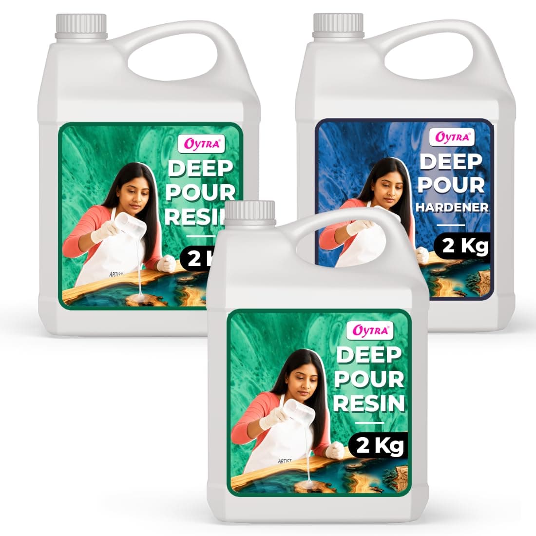 Deep Pour Casting Liquid Hardener 2 1 Ratio Epoxy Resin for Wood High Gloss Crystal Clear Craft for River Table Tabletop Preservation and Large DIY Cast Art Projects (6 Kg)