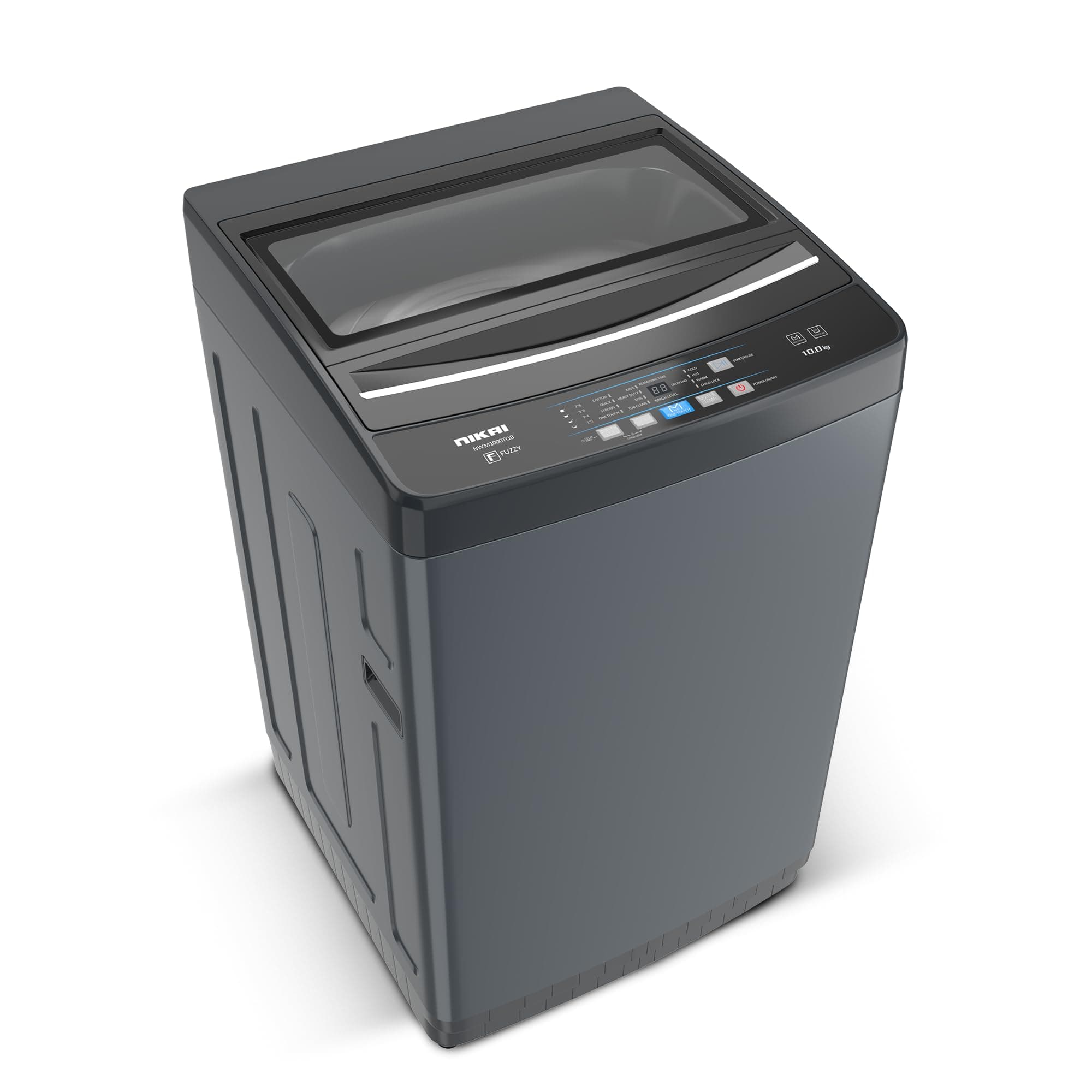 Nikai 12 Kg Fully Automatic Top Loading Washing Machine with Pump Models, Auto Imbalance Control, Silent Operation, Quick Wash, Stainless Steel Drum, Power Off Memory, Child Lock - NWM1200TQB