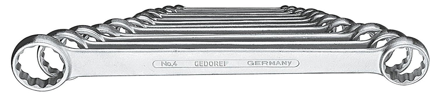 GEDORE 4-120 Flat Ring Spanner Set 12 pcs 6-32 mm