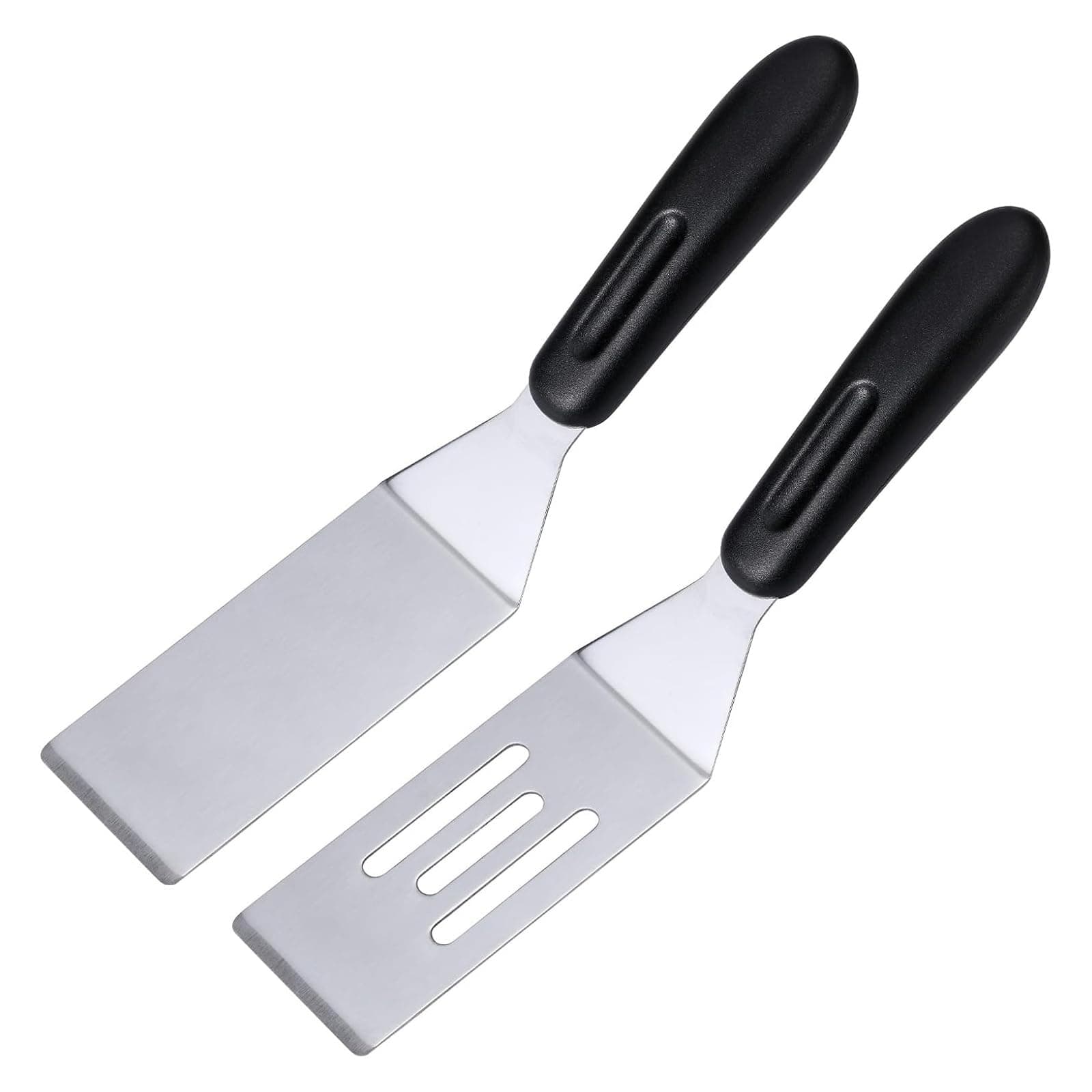 2 Pack Mini Spatula Stainless Steel Small Spatula For Kitchen, Metal Spatula For Cooking Brownie Cookie Lasagna, Pie Server, Cake & Pancakes Serving Spatulas