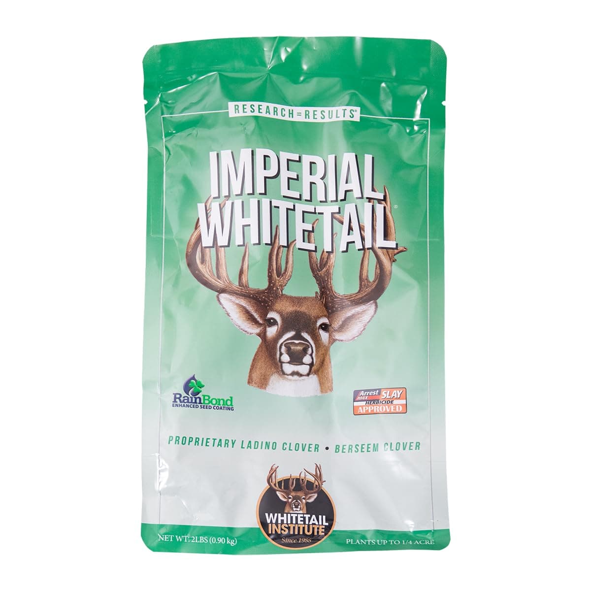Imperial Clover Deer Food Plot Seed for Spring or Fall Planting, Promotes Antler Growth and Attracts Deer, Heat, Cold and Drought Tolerant, 2 lbs (.25 Acres), White