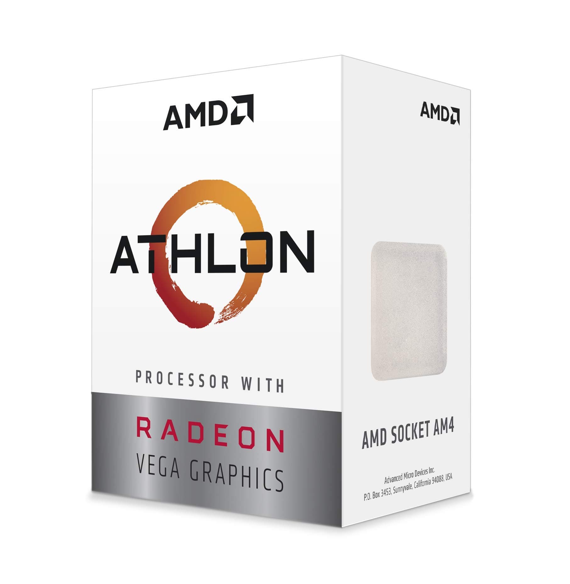 AMD Athlon 3000G Processor with Radeon Vega 3 Graphics (2C/4T, 3.5GHz base clock)