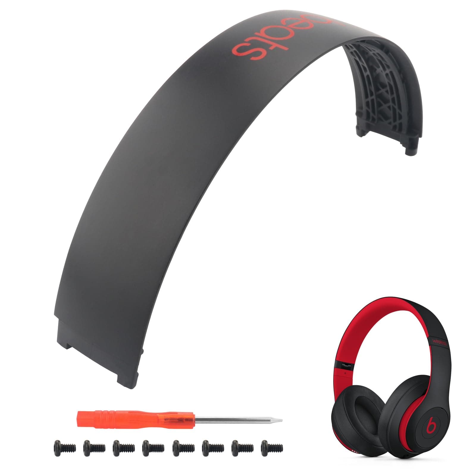 Studio 2 ヘッドバンド交換部品アクセサリー Studio 3 ヘッドバンド修理キット Studio 3.0 / Studio 3.0 Wireless(B0500 B0501)対応 トップヘッドバンド