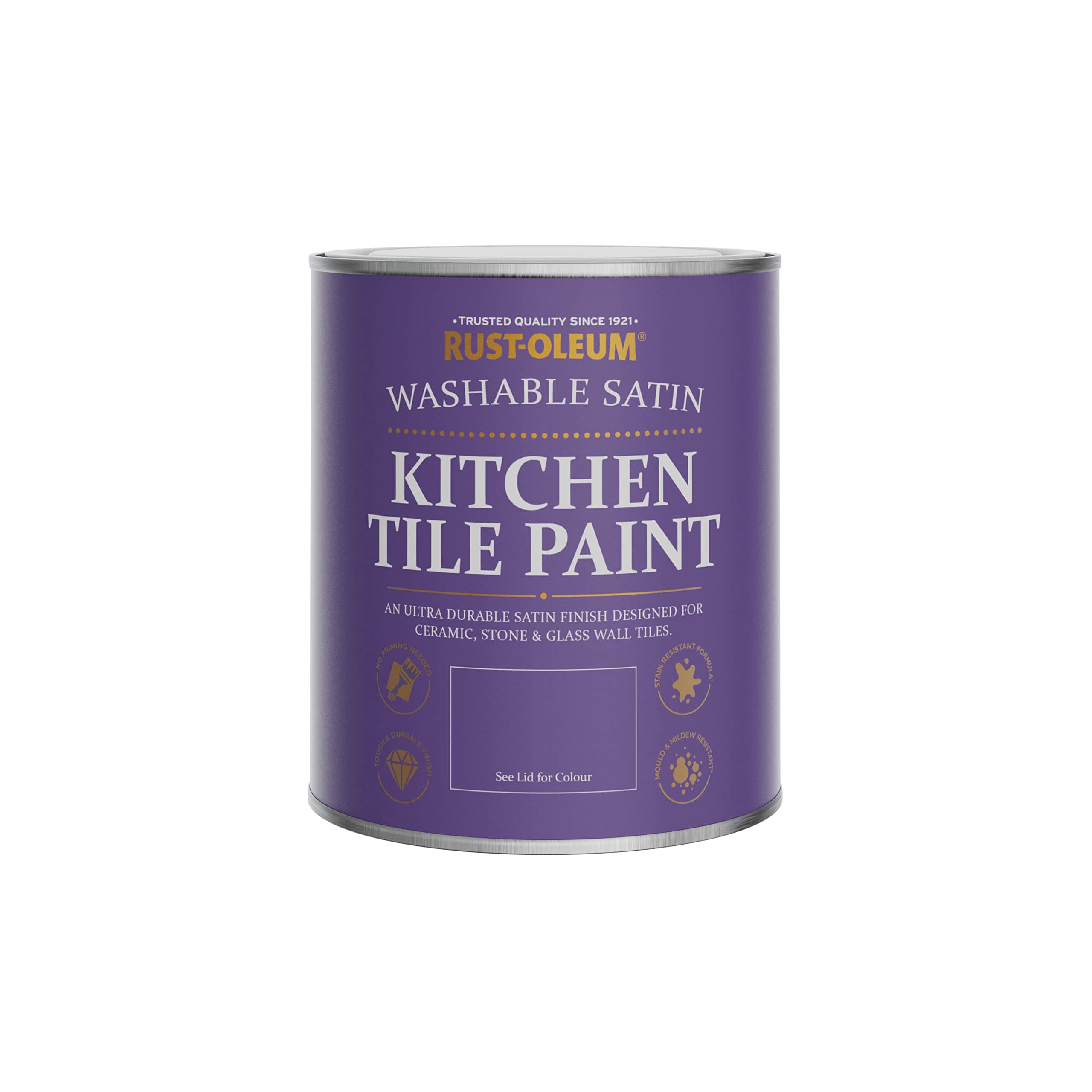 Rust-Oleum Green water resistant Kitchen Tile Paint in Satin Finish - Sage Green 750ml