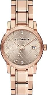 Swiss Rare Diamonds Rose Gold Date Dial 34mm Women Wrist Watch The City BU9126