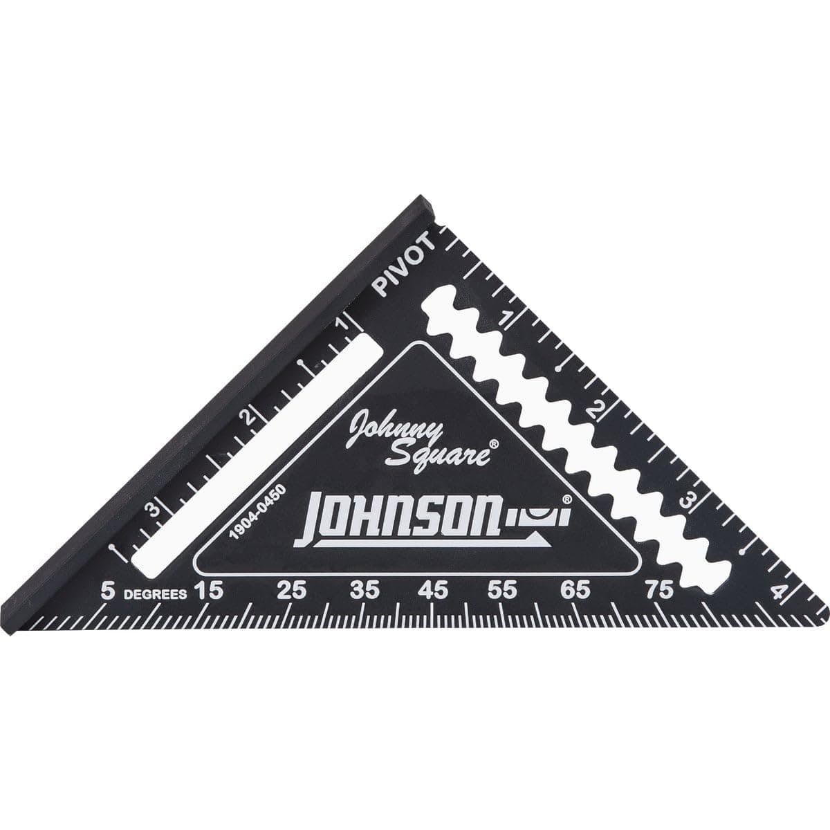 Level & Tool 1904-0450 Johnny Square Professional Easy-Read Finish Square, 4.5", Black, 1 Square*