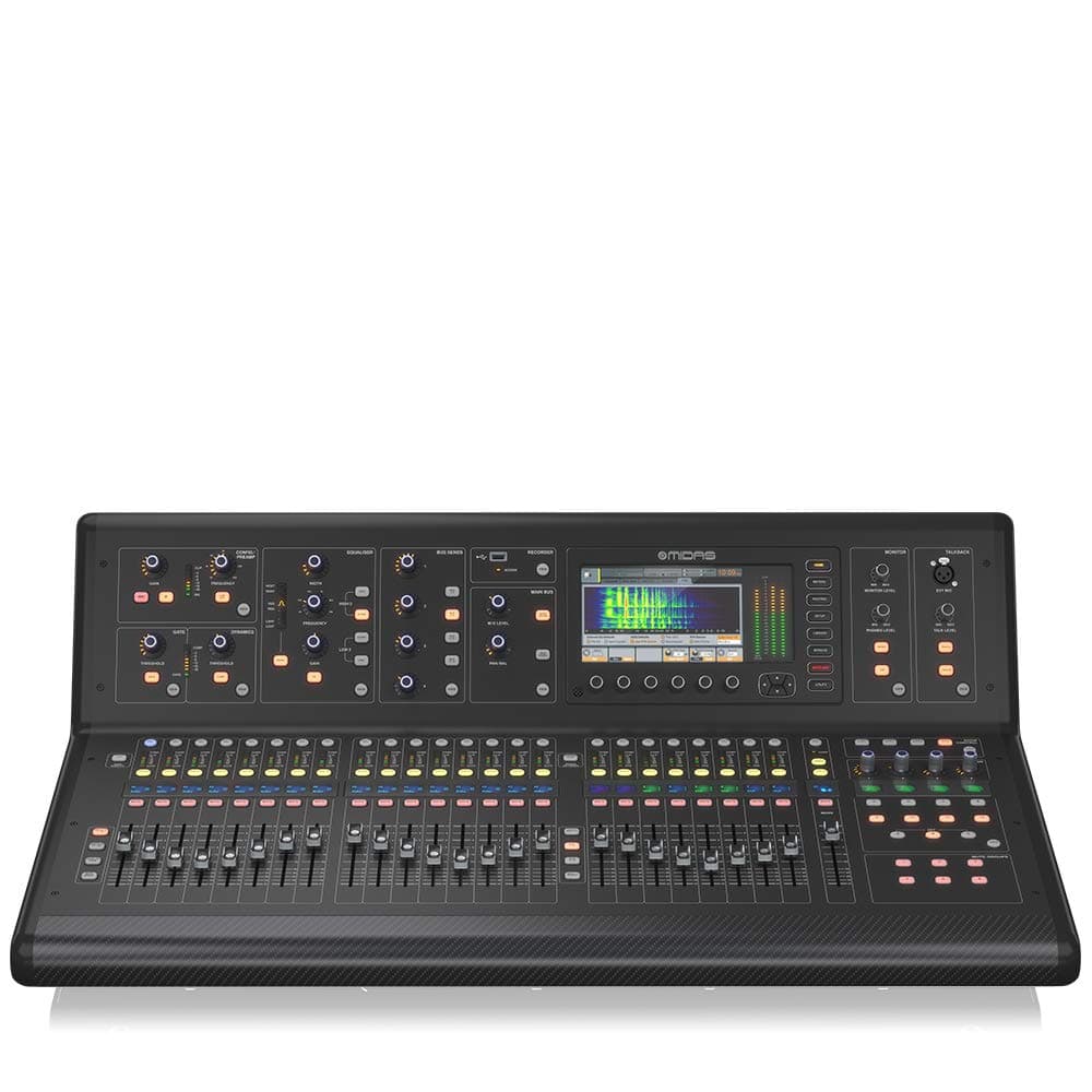 Midas M32 LIVE Digital Console for Live and Studio with 40 Input Channels, 32 Midas PRO Microphone Preamplifiers and 25 Mix Buses and Live Multitrack Recording
