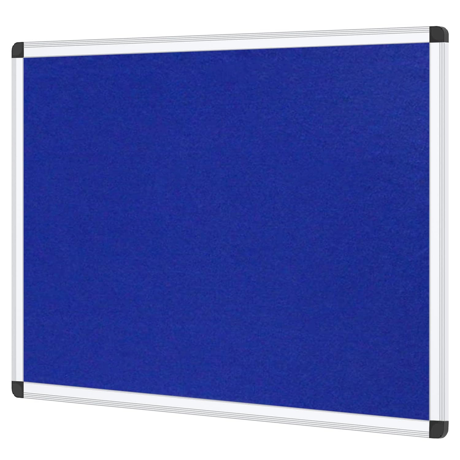 Notice Board Felt Blue, Silver Aluminium Frame, 120 X 90 cm